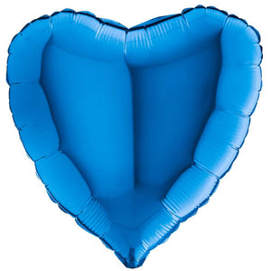 18" Blue Heart Foil Balloon