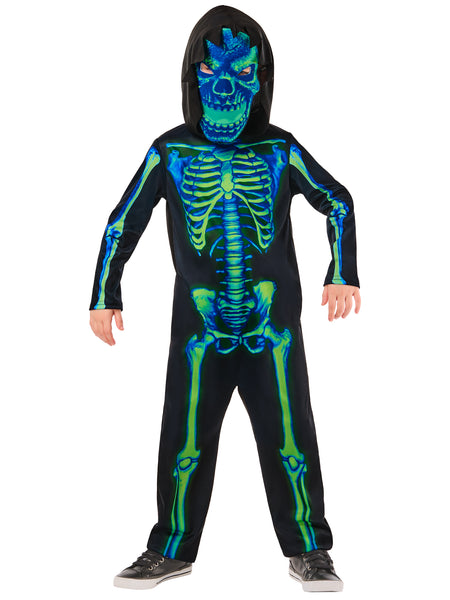 Child's Neon Green Skeleton Costume