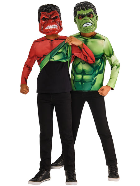 Child's Reversible Green & Red Hulk Costume