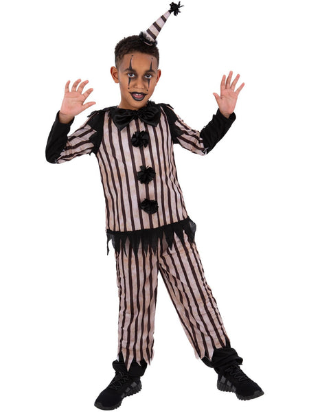 Dark Vintage Clown Boy Costume