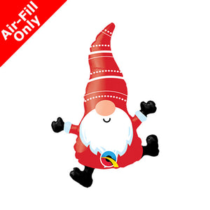 Christmas Gnome Foil Balloon on Stick