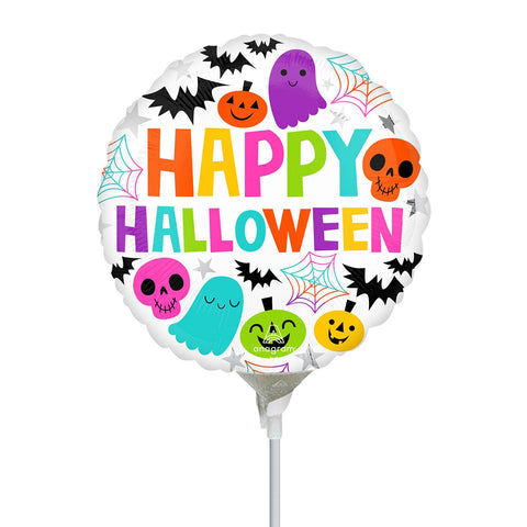 Colourful & Creepy Halloween Balloon on Stick