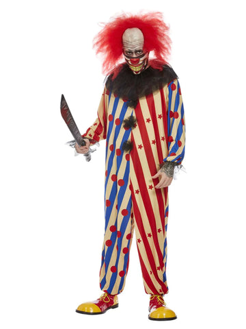 Red & Blue Creepy Clown Costume