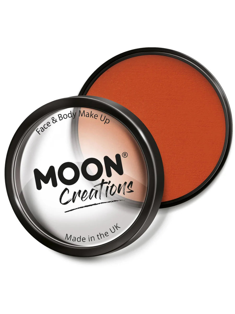 Moon Creations Dark Orange Pro Face Paint Cake Pot