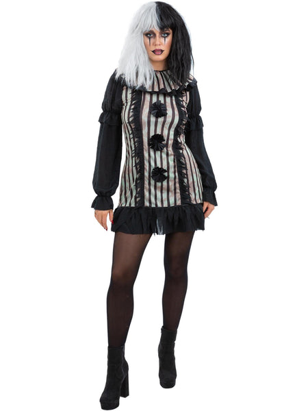 Dark Vintage Clown Lady Costume