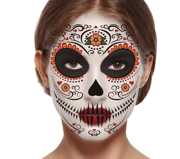 Day of the Dead Catrina Face Tattoos