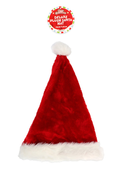 Deluxe Plush Santa Hat
