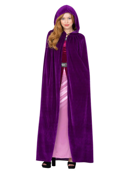 Deluxe Amethyst Purple Hooded Cape