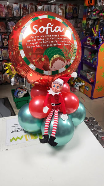 Simple Elf Arrival Special Delivery Balloon Display