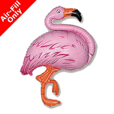 Flamingo Foil Balloon on Stick