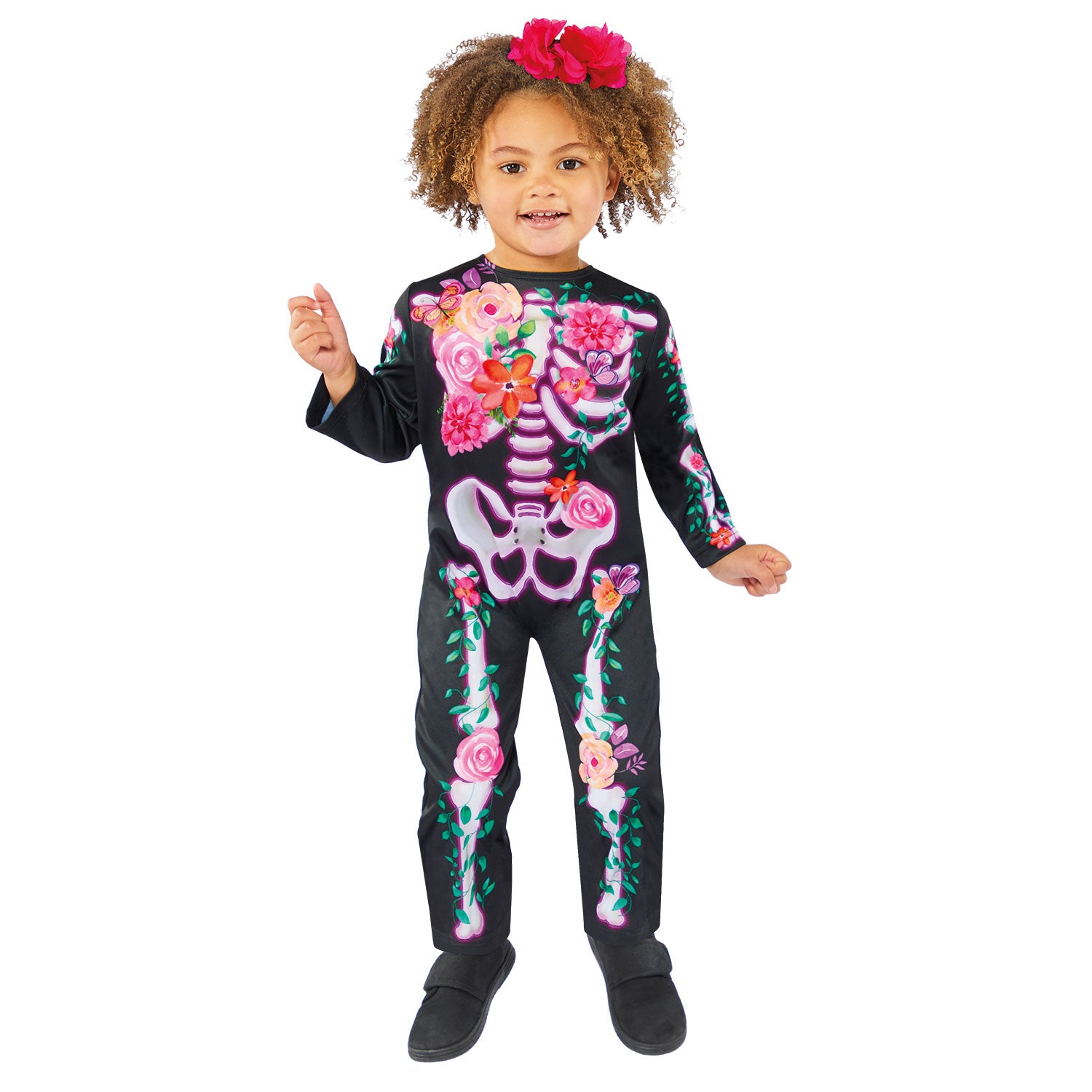 Floral Toddler Skeleton Costume