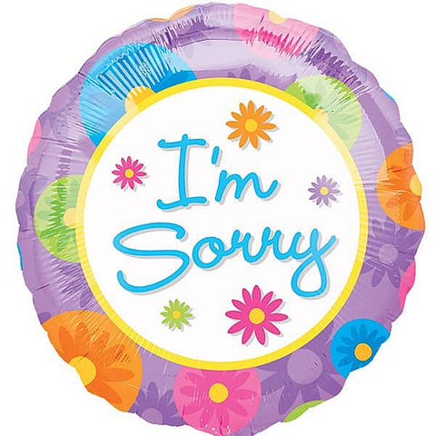 18 Inch Flowery I'm Sorry Foil Balloon