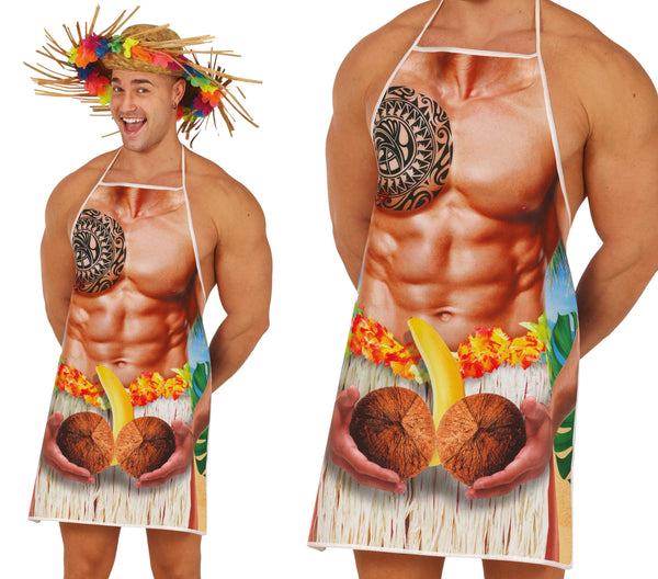 Hawaiian Hunk Funny Apron