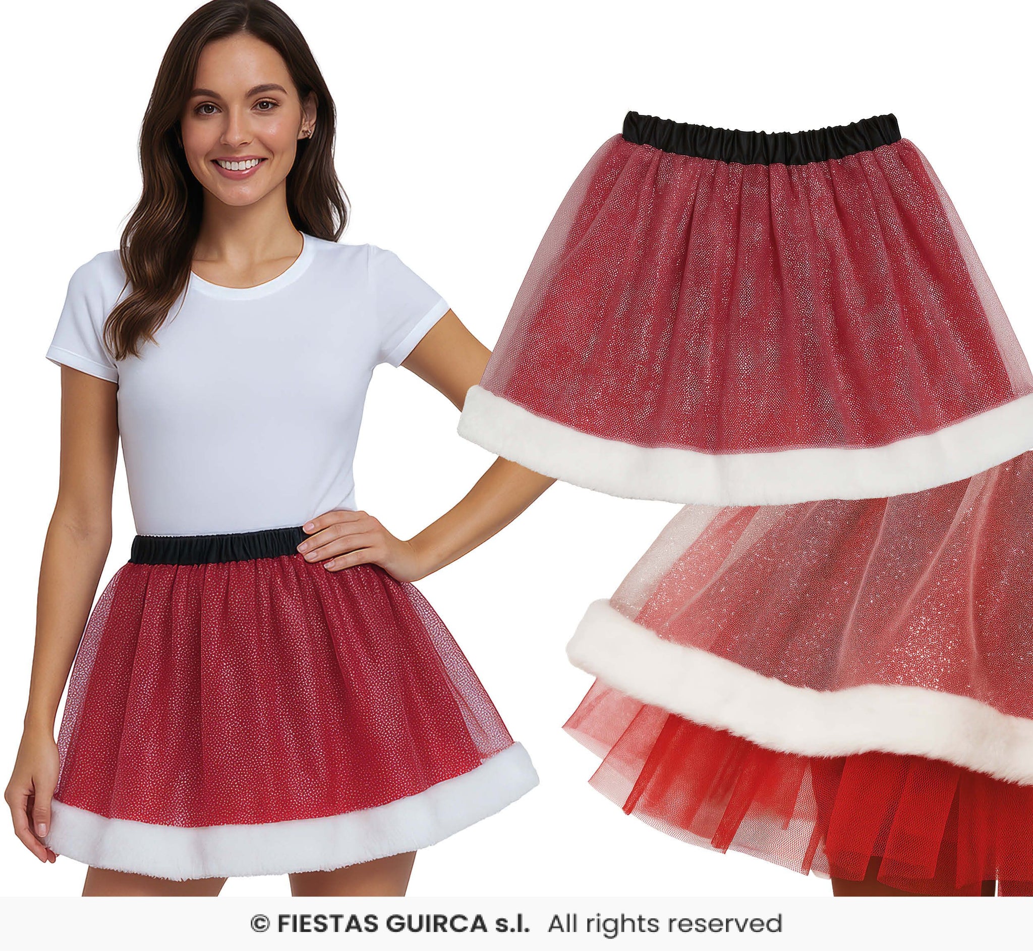 Adult's Glittery Miss Santa Tutu