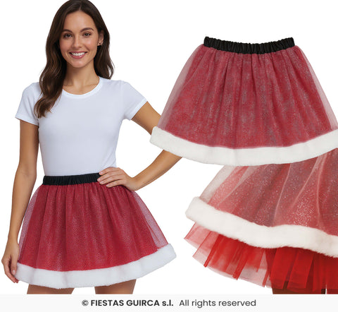 Adult's Glittery Miss Santa Tutu