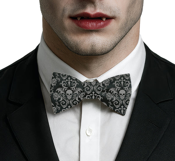 Gothic Skeleton Bow Tie