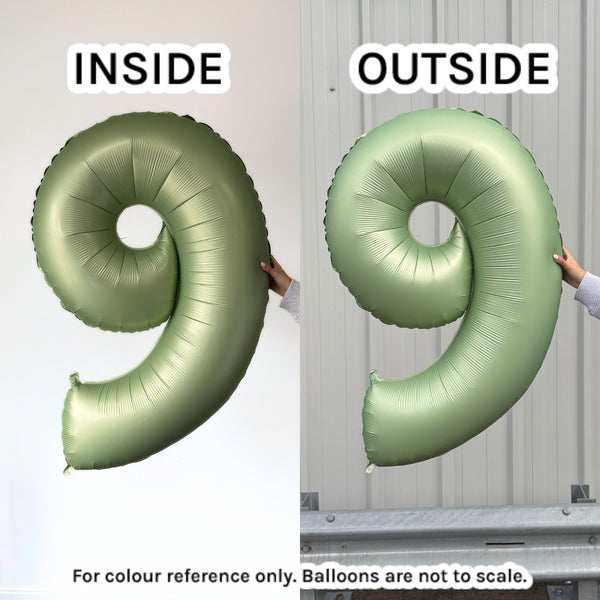 40 inch Olive Green Number 4 Foil Balloon