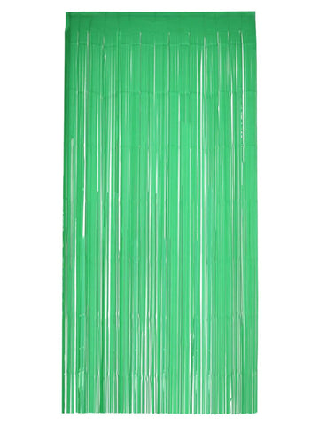Matt Green Tinsel Shimmer Curtain