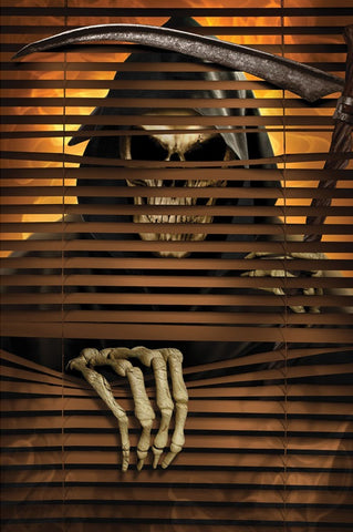 Grim Reaper Window Creeper Decoration