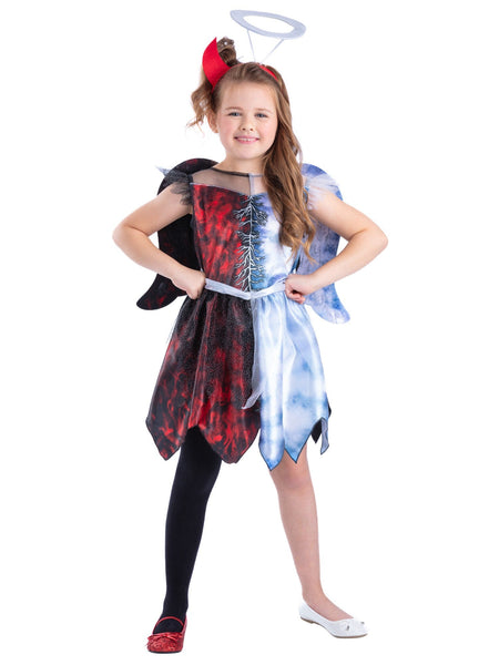 Child's Half Angel, Half Devil Girl Costume