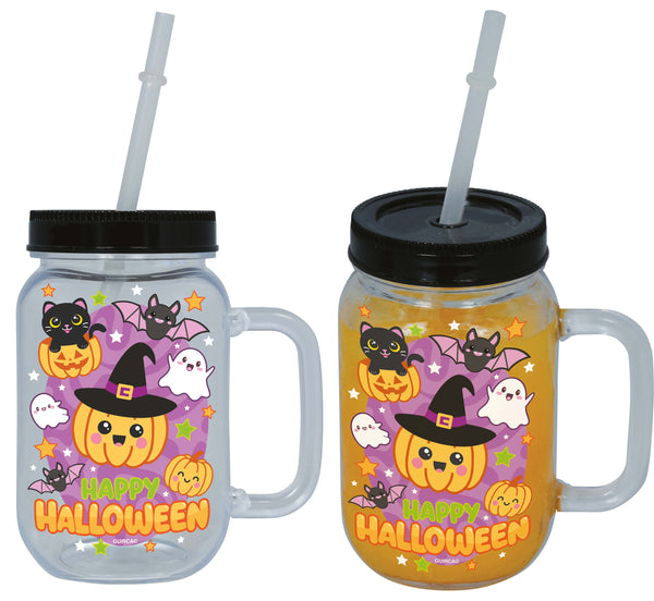 Halloween Cup with Straw