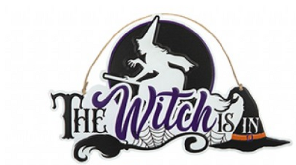 Haunted House Metal Halloween Hanging Signs