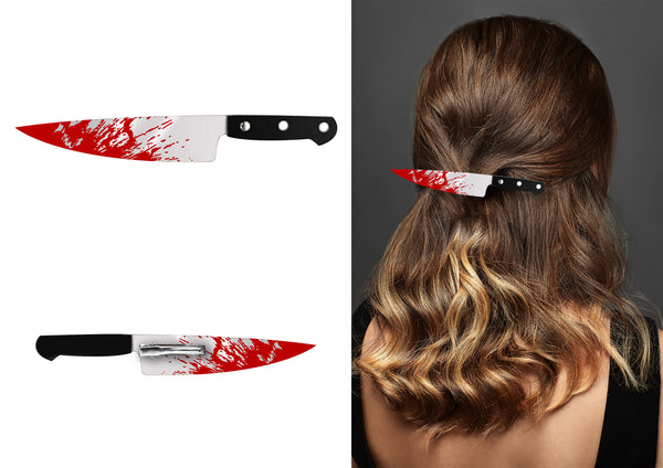 Knife Halloween Hair Clip
