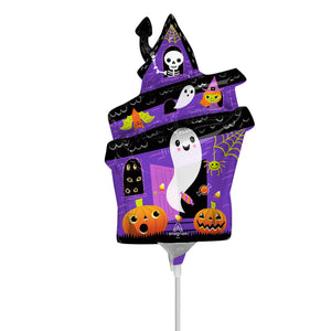 Halloween Haunted House Balloon on Stick