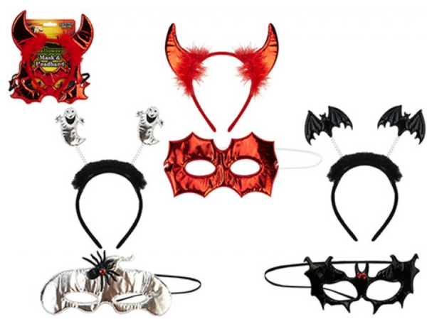 Halloween Eye Mask & Boppers Set