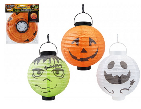 Assorted Halloween Light-up Paper Lantern