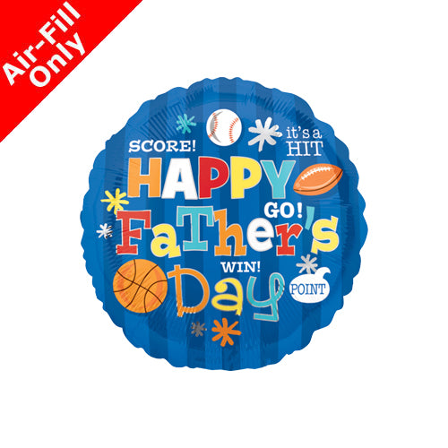 Happy Father's Day Sports Balloon on Stick