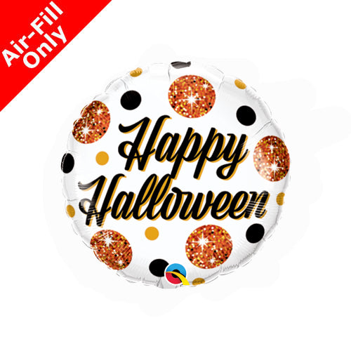 Halloween Sparkly Spots Balloon on Stick