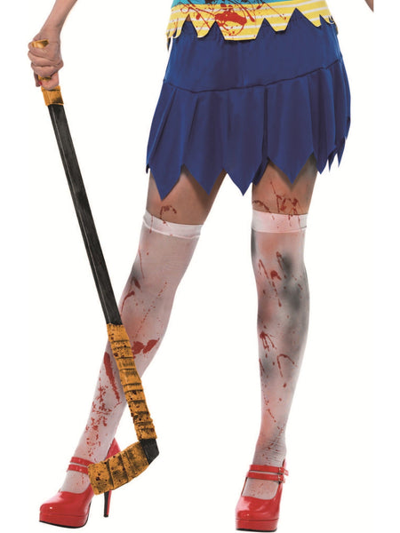 Bloody Hockey Stick Halloween Prop