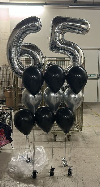 Fashion Black Latex Balloons