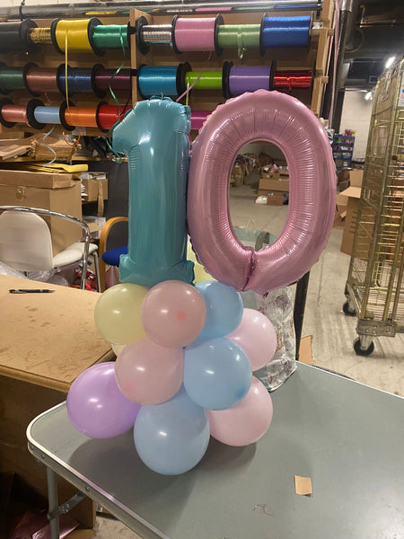 Mini Double Number Table Centrepiece