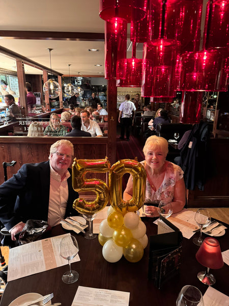 Mini Double Number Table Centrepiece