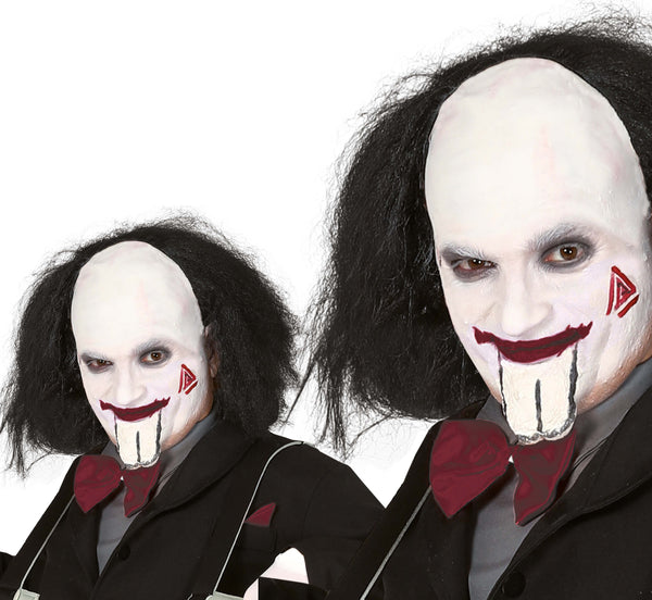 Black & White Bald Cap Wig