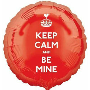 18 inch Keep Calm and Be Mine Foil Balloon