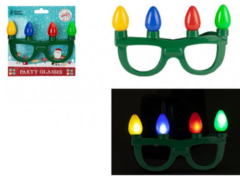 Light-Up Christmas Glasses