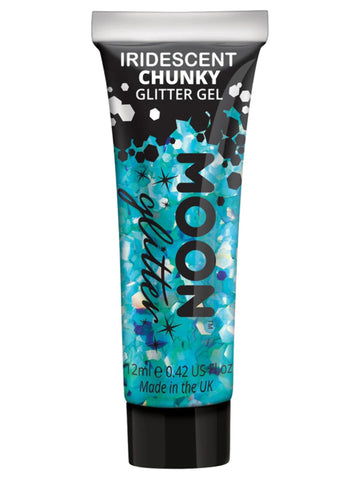 Moon Glitter Blue Iridescent Chunky Glitter Gel