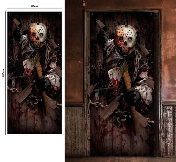 Murderer Halloween Door Decoration
