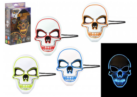 Neon Skull Light-Up Mask