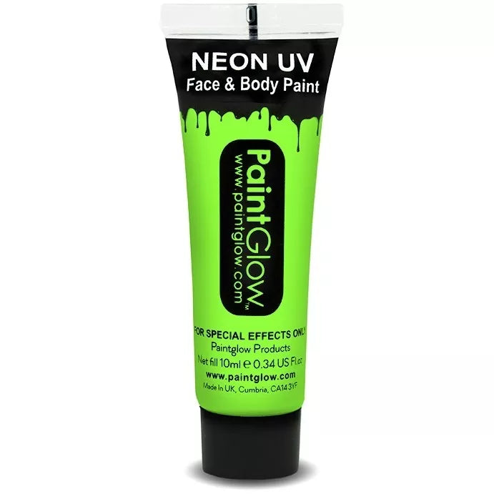 Paintglow Intense Neon Green UV Face & Body Paint