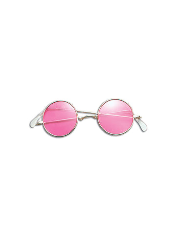 Pink Lens Lennon Glasses