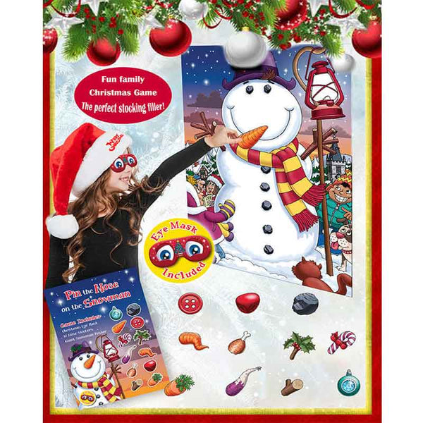 Pin the Nose on the Snowman Game