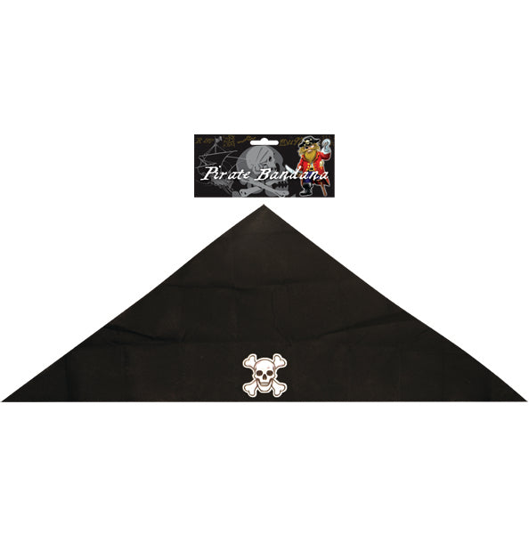 Black Pirate Bandana with Skull & Crossbones