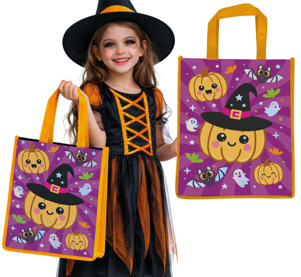 Metallic Pumpkin Halloween Bag