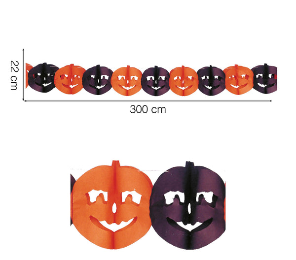 Pumpkin Paper Garland Decoration