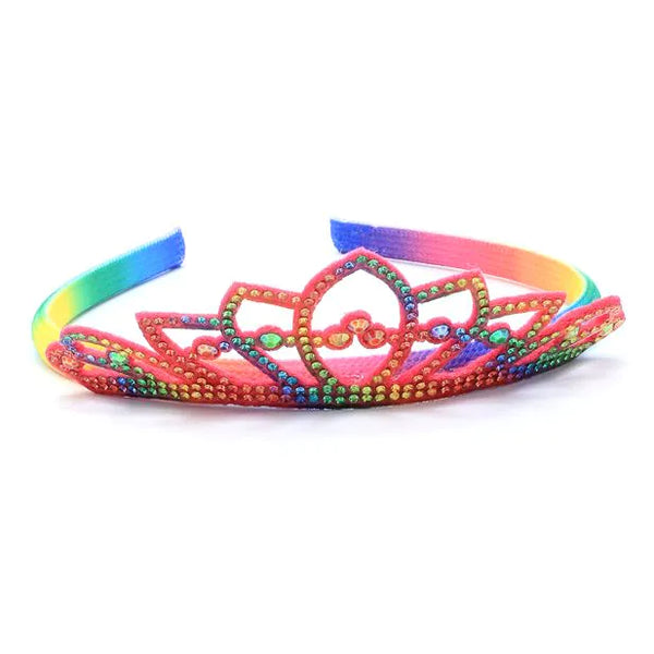 Rainbow Felt Aliceband Tiara