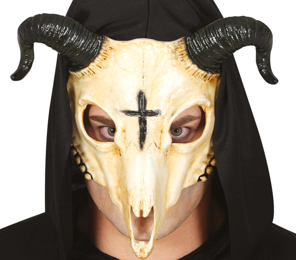 Satanic Priest Ram Skull Mask